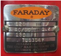 Faraday Vintage Faraday Data Plate