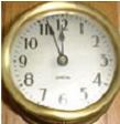 Old Brass Standard Clock